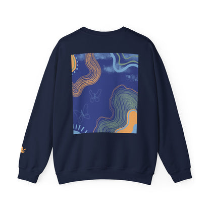 Vibrant Unisex Crewneck Sweatshirt, Cozy Sweatshirt for All Seasons, Casual Wear, Art-Inspired Gift, Spring Fashion, Unisex Apparel