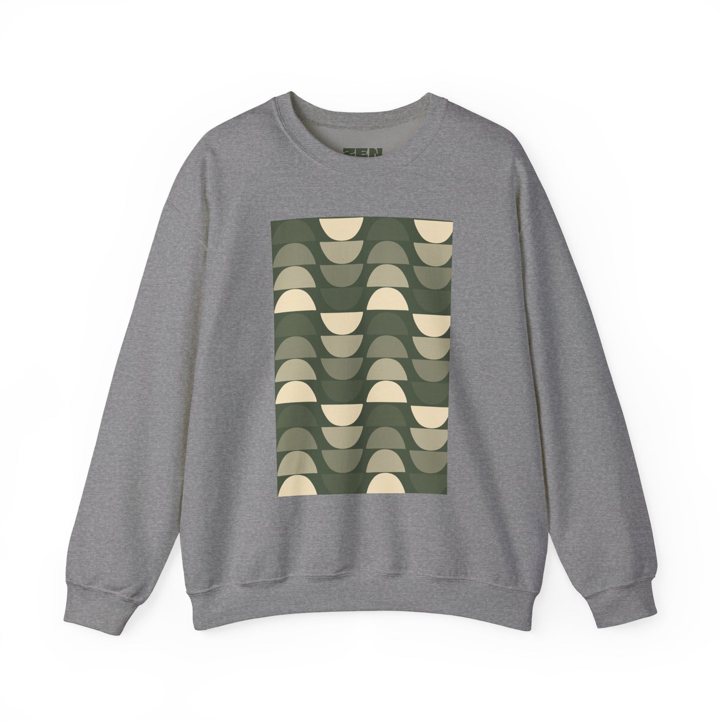 Stylish Geometric Crewneck Sweatshirt for Relaxed Vibes, Cozy Layer, Unisex Fashion Piece, Perfect Gift for Art Lovers, Casual Wear