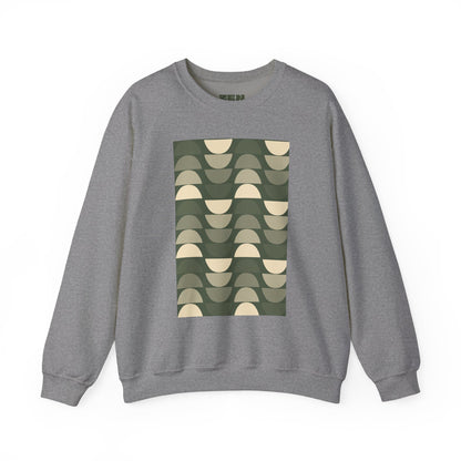 Stylish Geometric Crewneck Sweatshirt for Relaxed Vibes, Cozy Layer, Unisex Fashion Piece, Perfect Gift for Art Lovers, Casual Wear