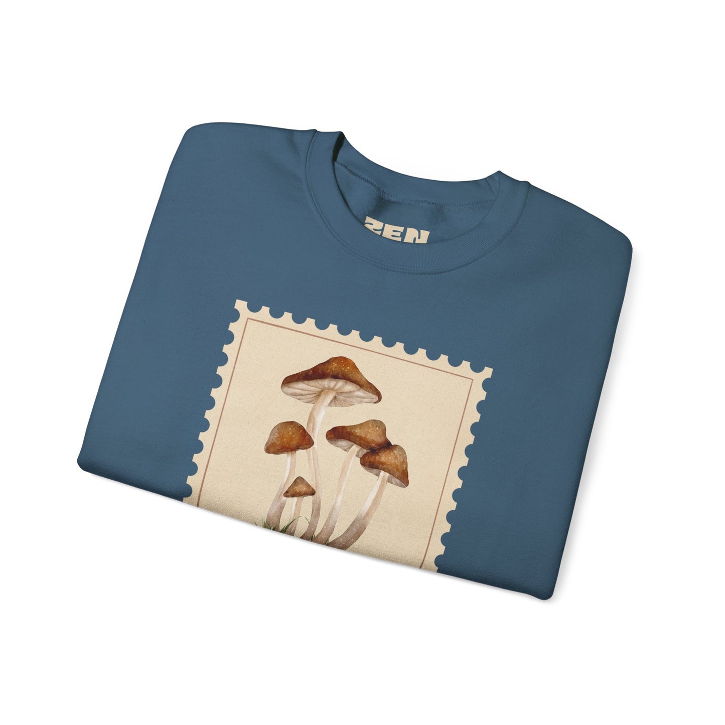 Mushroom Vibes Unisex Crewneck Sweatshirt - Cozy Fashion, Nature Lover Gift, Fall Outfit, Eco-Friendly Style, Perfect for Autumn, Artsy Sweatshirts, Premium, Nature-inspired Crewnecks
