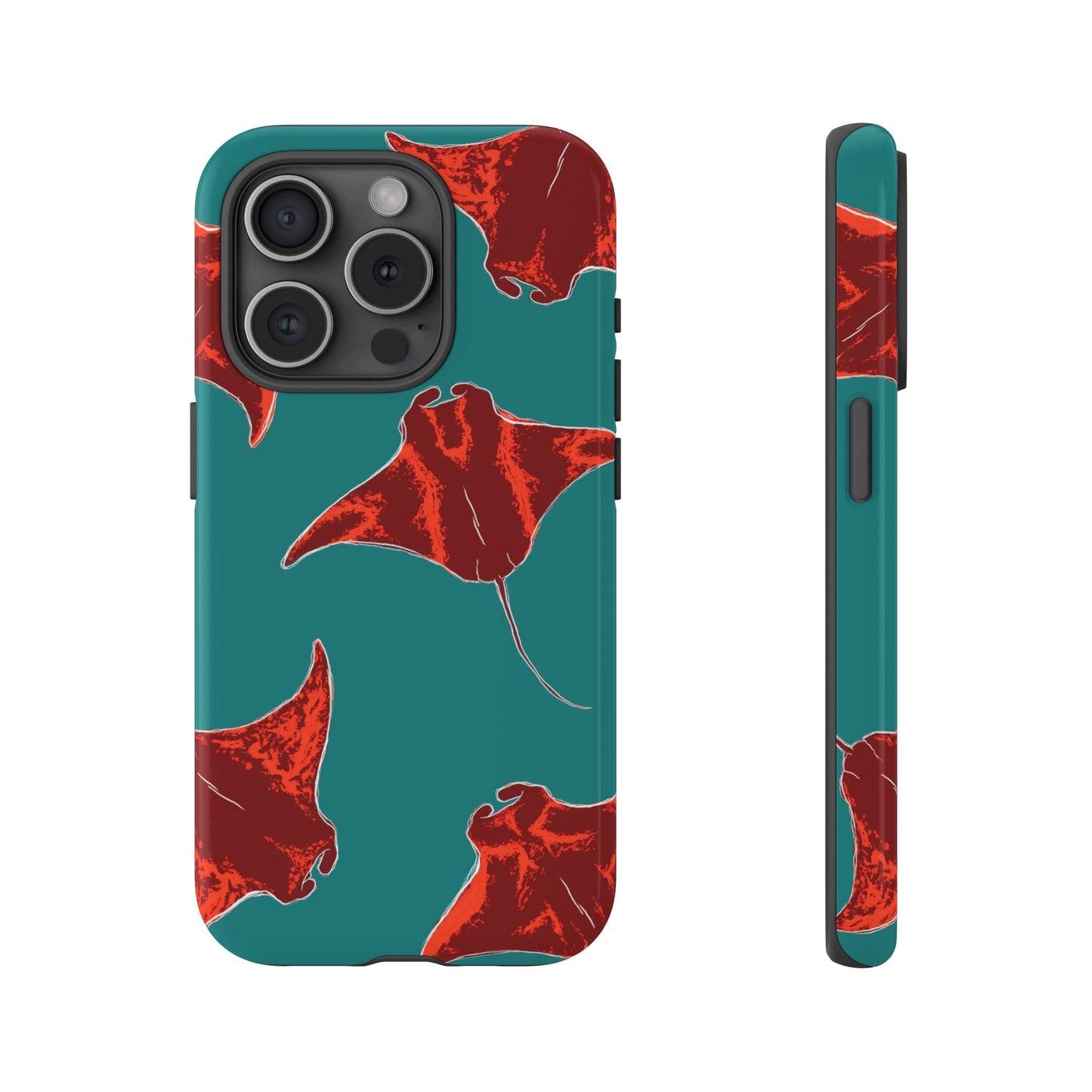 Manta Ray Phone Case, Tropical Phone Cover, Ocean Vibe Accessories, Summer Gift Idea, Marine Animal Merchandise
