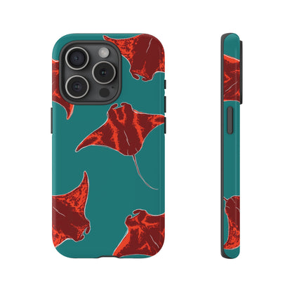 Manta Ray Phone Case, Tropical Phone Cover, Ocean Vibe Accessories, Summer Gift Idea, Marine Animal Merchandise