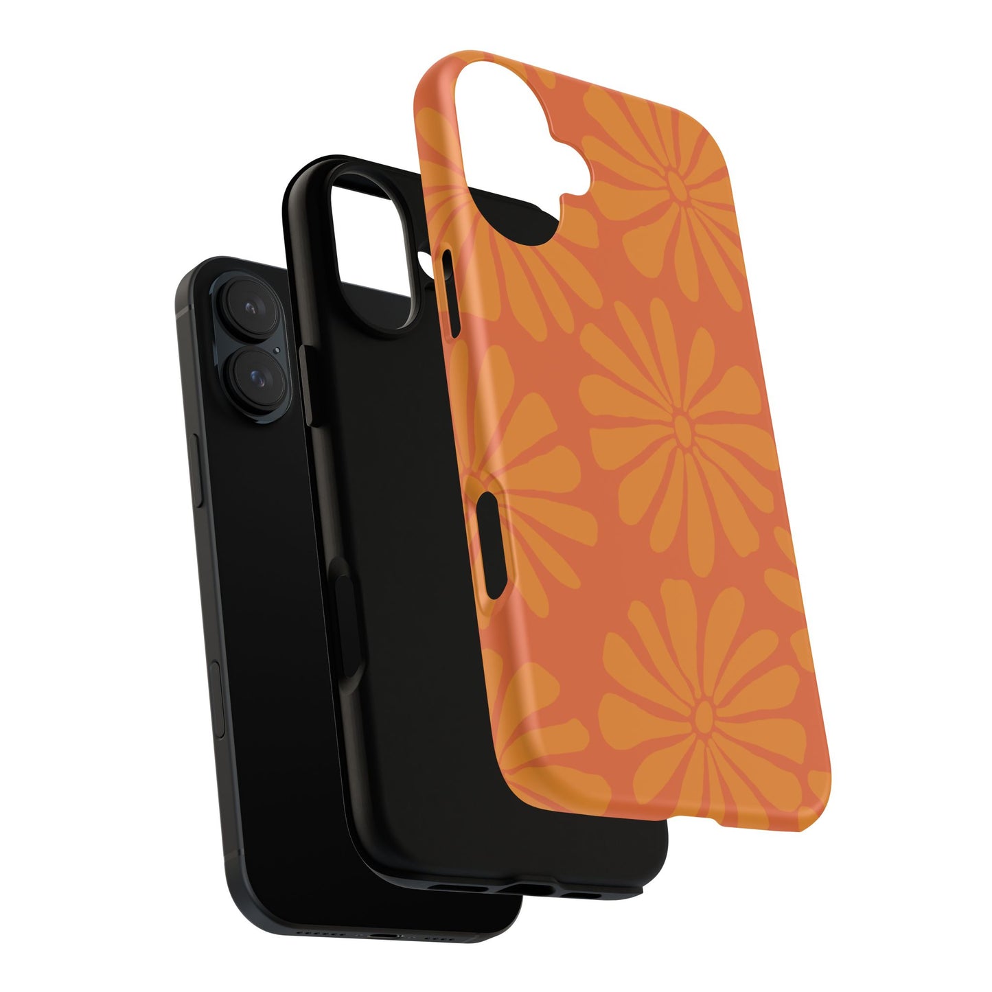 Stylish iPhone Case, Floral Phone Cover, Tough Phone Cases, Green Daisy Design, Unique Gift for Her, Spring Accessories