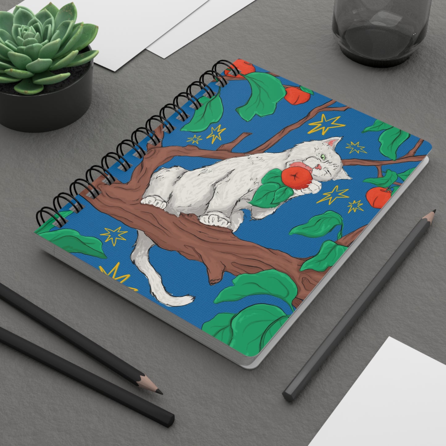 Starlight Blossom Spiral Notebook