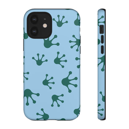 Frog Pattern Phone Case, Tough Cases for Nature Lovers, Unique Gift for Kids, Eco-Friendly Accessories, Stylish Cell Phone Cover, Cute Frog Print Pattern, Artsy Phone Cases