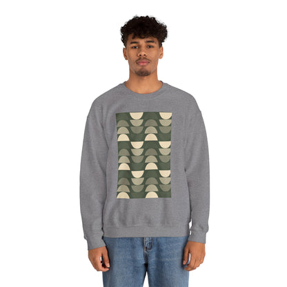 Stylish Geometric Crewneck Sweatshirt for Relaxed Vibes, Cozy Layer, Unisex Fashion Piece, Perfect Gift for Art Lovers, Casual Wear