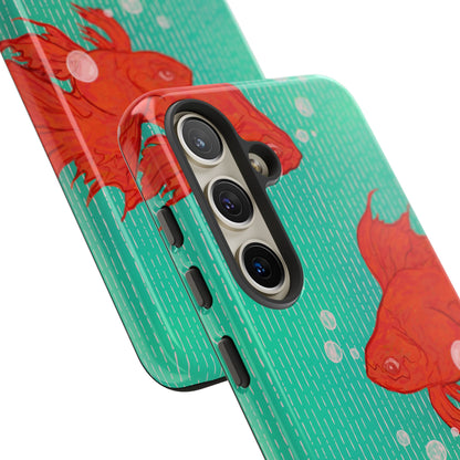 Vibrant Goldfish Phone Case, Colorful iPhone Cover, Ocean Vibe Accessory, Unique Gift for Fish Lovers, Cute Phone Cases
