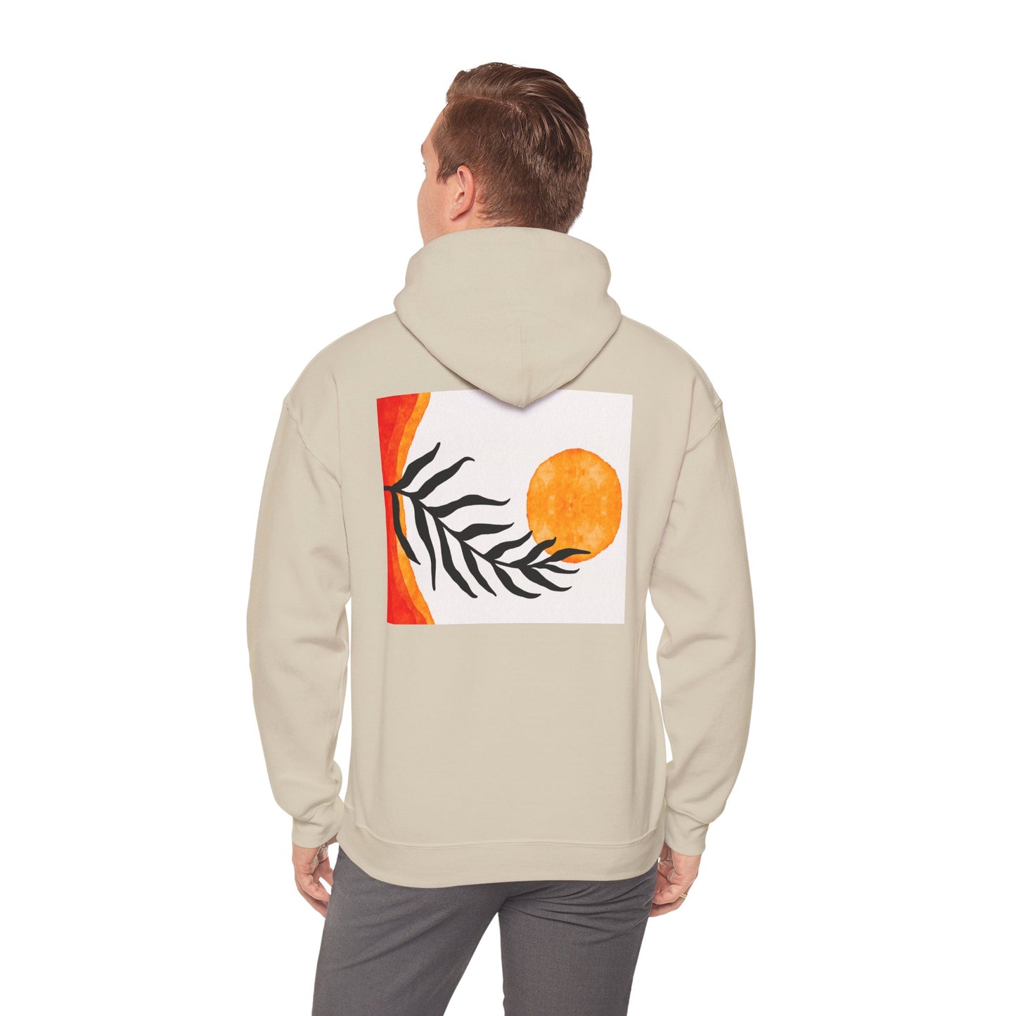 Lotus and Sunset Unisex Hoodie - Cozy Gift for Mindfulness, Meditation, or Nature Lovers, Perfect for Fall and Winter