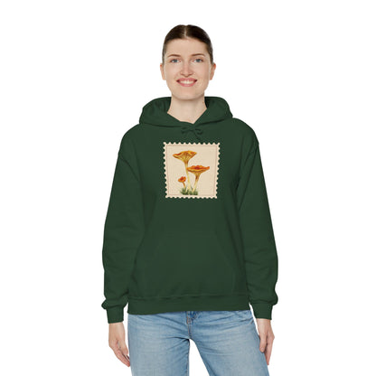 Botanical Print Hoodie, Cozy Sweatshirt, Nature Lover Gift, Comfortable Casual Wear, Fall Fashion, Unisex Hoodie, Comfy Mushroom Hoodie, Nature Vibes, Perfect for Fall
