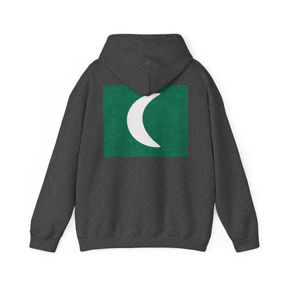 Zen Frog Hooded Sweatshirt - Cozy Unisex Hoodie, Casual Wear, Spring Fashion, Unique Gifts, Streetwear Style, Simple Moon Design, Gift for Him, Gift for Her