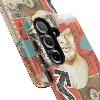 Artistic iPhone Case, Tough Cases with Vintage Design, Unique Phone Cover, Gift for Art Lovers, Protective Case for All Occasions, Vintage Collage Art