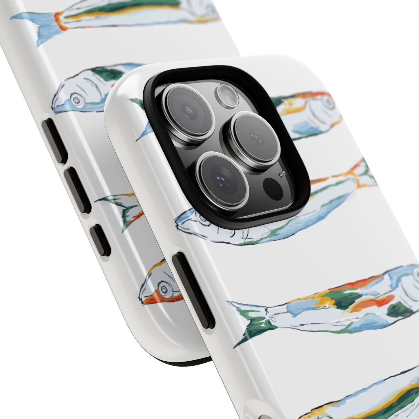 Tough Cases – Artistic Fish Design Phone Case, Unique Gift for Aquatic Lovers, Perfect for Birthdays, Holidays, and Everyday Use, Quirky Cases, Fun Phone Cases