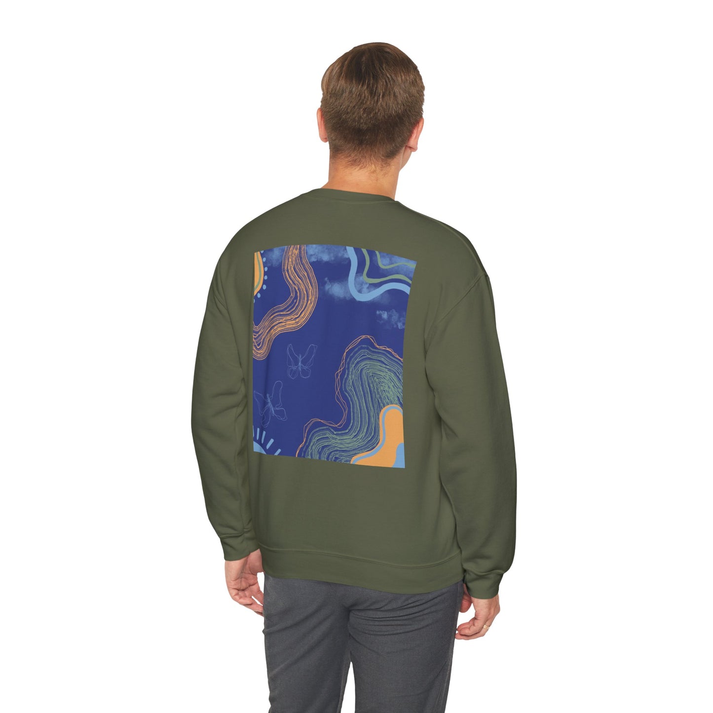 Vibrant Unisex Crewneck Sweatshirt, Cozy Sweatshirt for All Seasons, Casual Wear, Art-Inspired Gift, Spring Fashion, Unisex Apparel