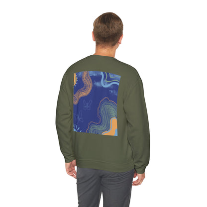 Vibrant Unisex Crewneck Sweatshirt, Cozy Sweatshirt for All Seasons, Casual Wear, Art-Inspired Gift, Spring Fashion, Unisex Apparel