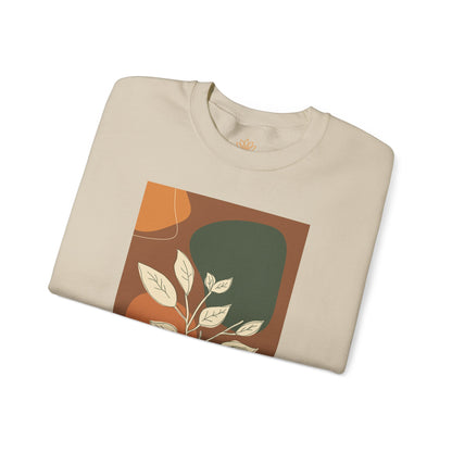 Botanical Print Crewneck Sweatshirt | Cozy Unisex Sweatshirt, Fall Fashion, Casual Wear, Gift for Her, Botanical Art