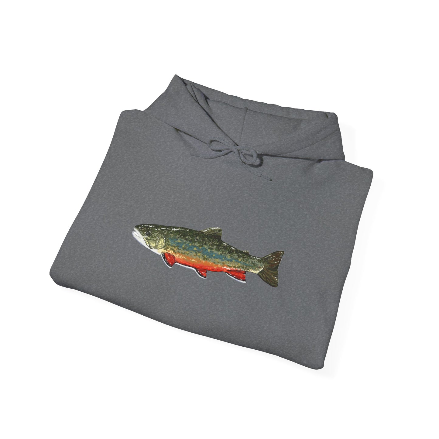 Trout Design Heavy Blend Hoodie, Fishing Gift, Outdoor Apparel, Comfortable Sweatshirt, Unisex Hoodie, Casual Fishing Wear