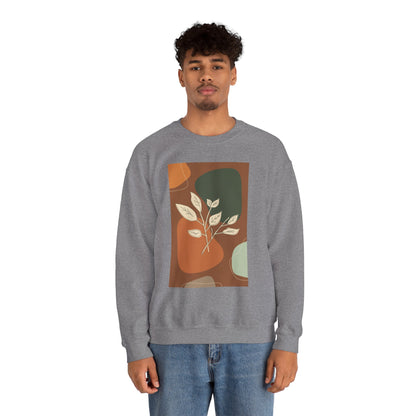 Botanical Print Crewneck Sweatshirt | Cozy Unisex Sweatshirt, Fall Fashion, Casual Wear, Gift for Her, Botanical Art