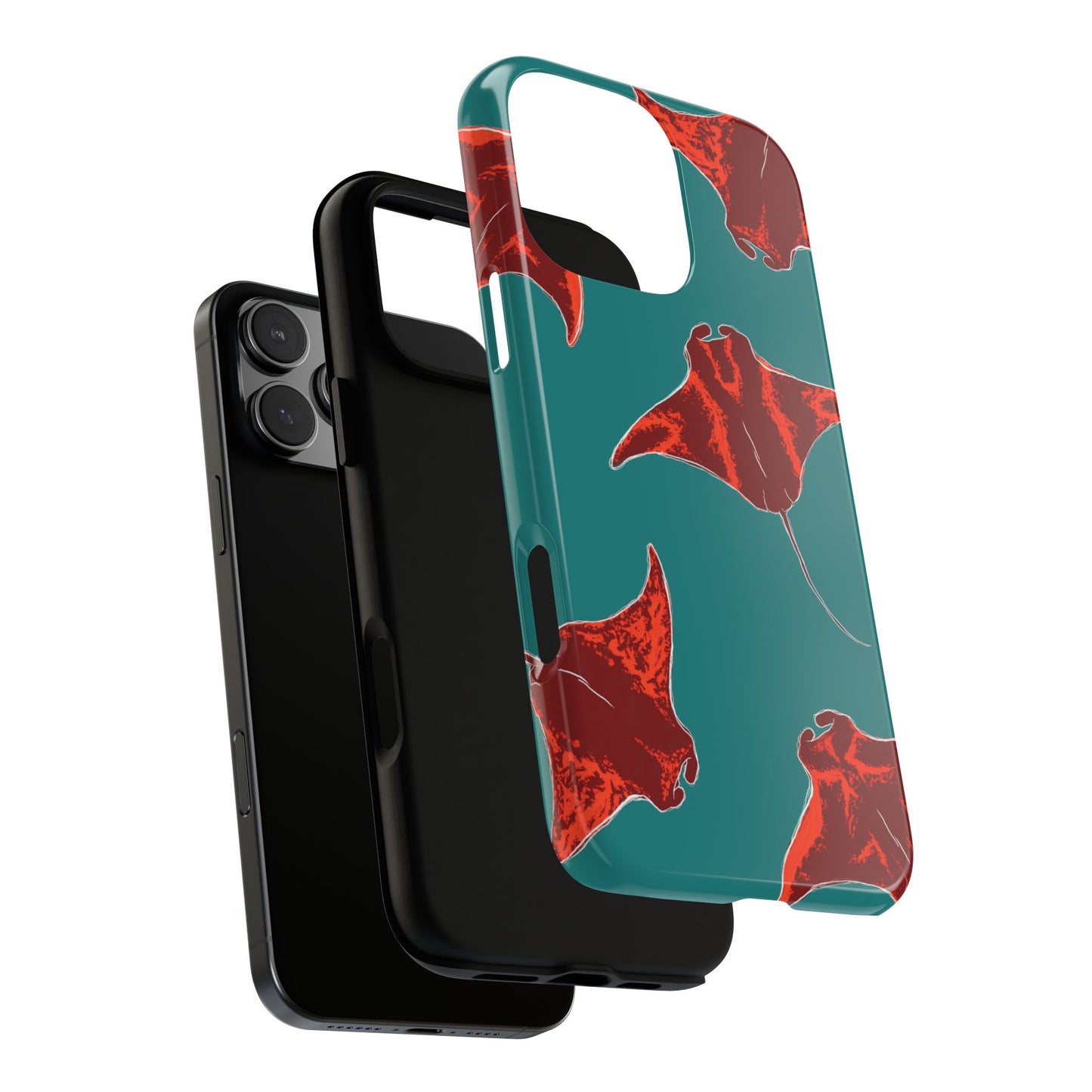 Manta Ray Phone Case, Tropical Phone Cover, Ocean Vibe Accessories, Summer Gift Idea, Marine Animal Merchandise