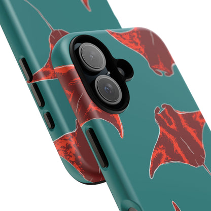 Manta Ray Phone Case, Tropical Phone Cover, Ocean Vibe Accessories, Summer Gift Idea, Marine Animal Merchandise