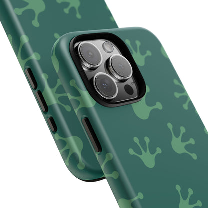 Frog Print Phone Case, Nature Lover Gift, Eco-Friendly Cover, Fun Green Design, Unique Frog Accessories