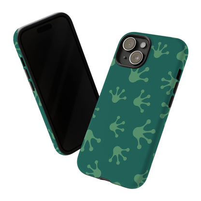 Frog Print Phone Case, Nature Lover Gift, Eco-Friendly Cover, Fun Green Design, Unique Frog Accessories