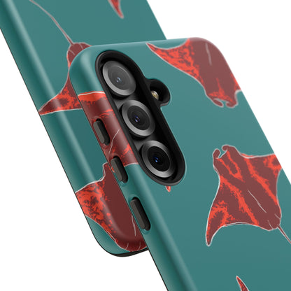 Manta Ray Phone Case, Tropical Phone Cover, Ocean Vibe Accessories, Summer Gift Idea, Marine Animal Merchandise