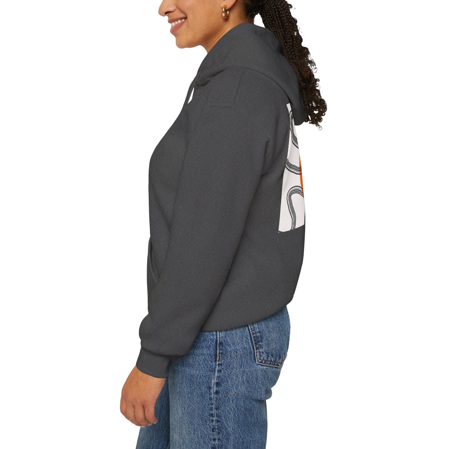 Lotus & Sun Graphic Hoodie - Cozy Unisex Sweatshirt, Trendy Casual Wear, Yoga Gift, Inspirational Apparel, Relaxed Style