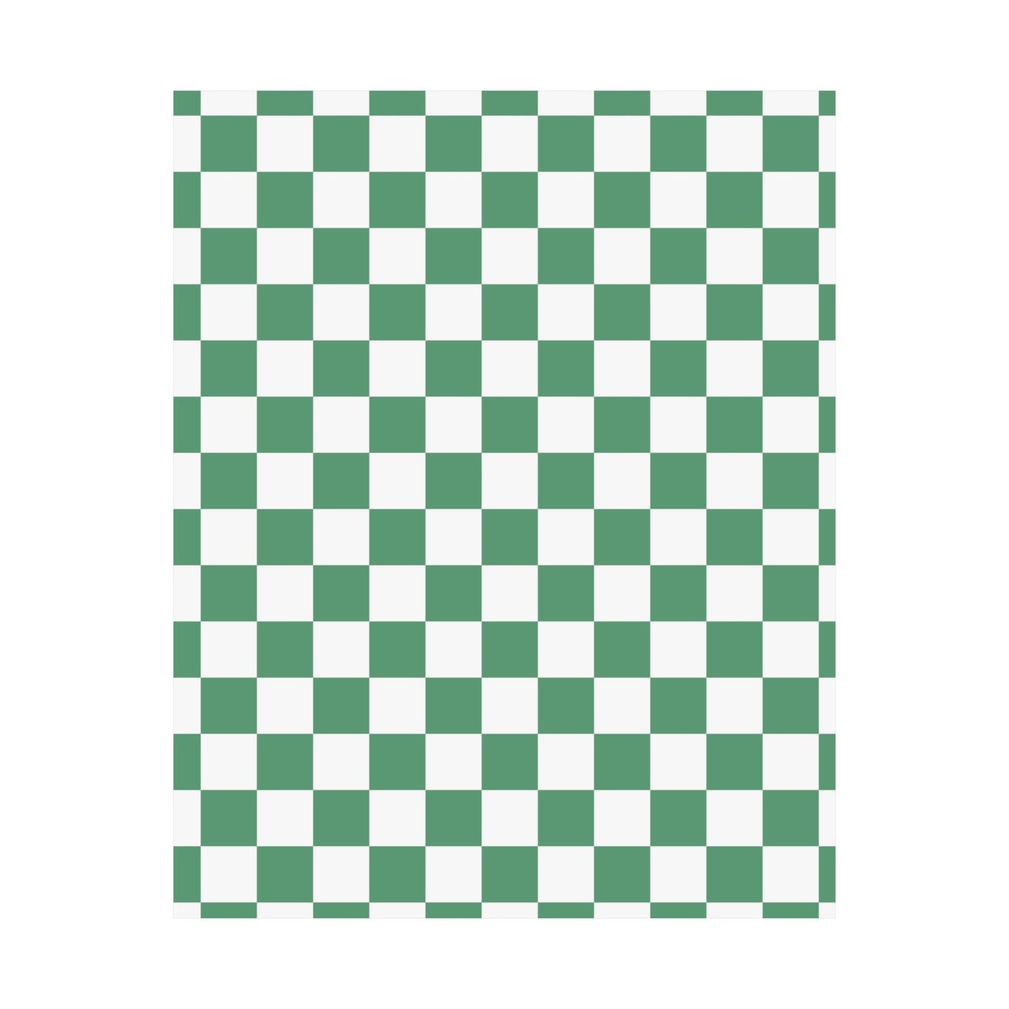 Green Checkerboard Matte Vertical Posters | Home Decor, Wall Art, Living Room Accent, Patterned Prints, Gift for Art Lovers