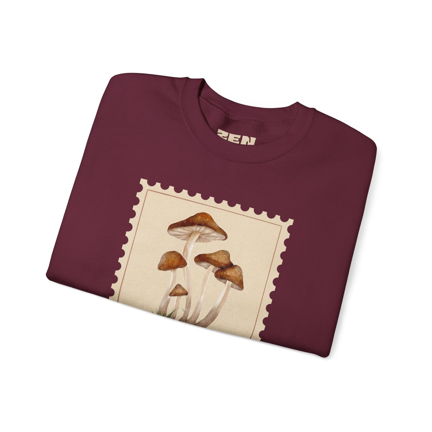 Mushroom Vibes Unisex Crewneck Sweatshirt - Cozy Fashion, Nature Lover Gift, Fall Outfit, Eco-Friendly Style, Perfect for Autumn, Artsy Sweatshirts, Premium, Nature-inspired Crewnecks