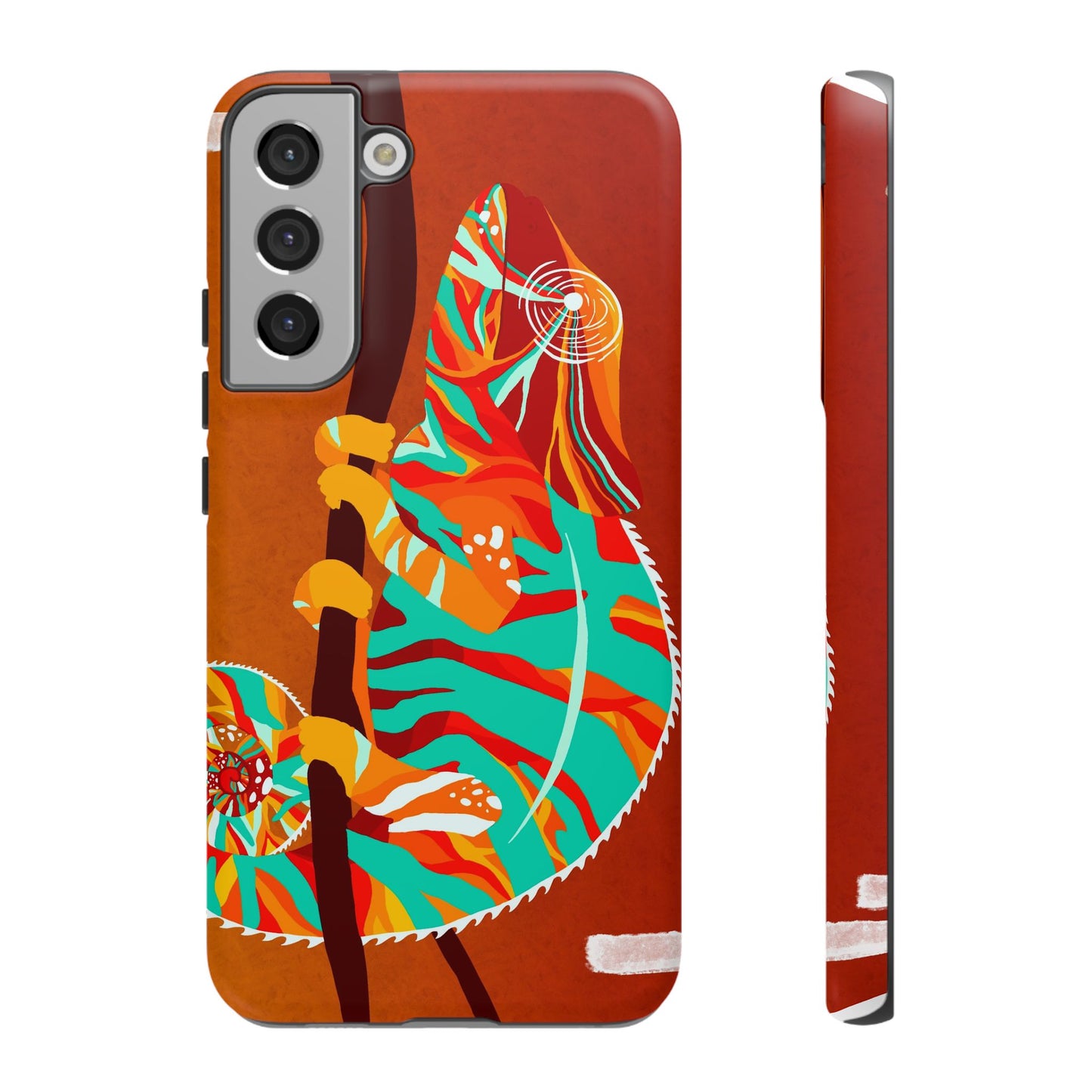 Chameleon Phone Case - Vibrant Artistic Design, Tough Cases for Animal Lovers, Unique Gift, Eco-Friendly Protection