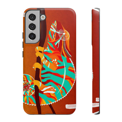 Chameleon Phone Case - Vibrant Artistic Design, Tough Cases for Animal Lovers, Unique Gift, Eco-Friendly Protection