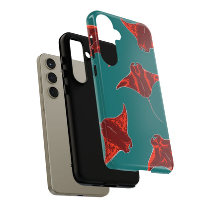Manta Ray Phone Case, Tropical Phone Cover, Ocean Vibe Accessories, Summer Gift Idea, Marine Animal Merchandise