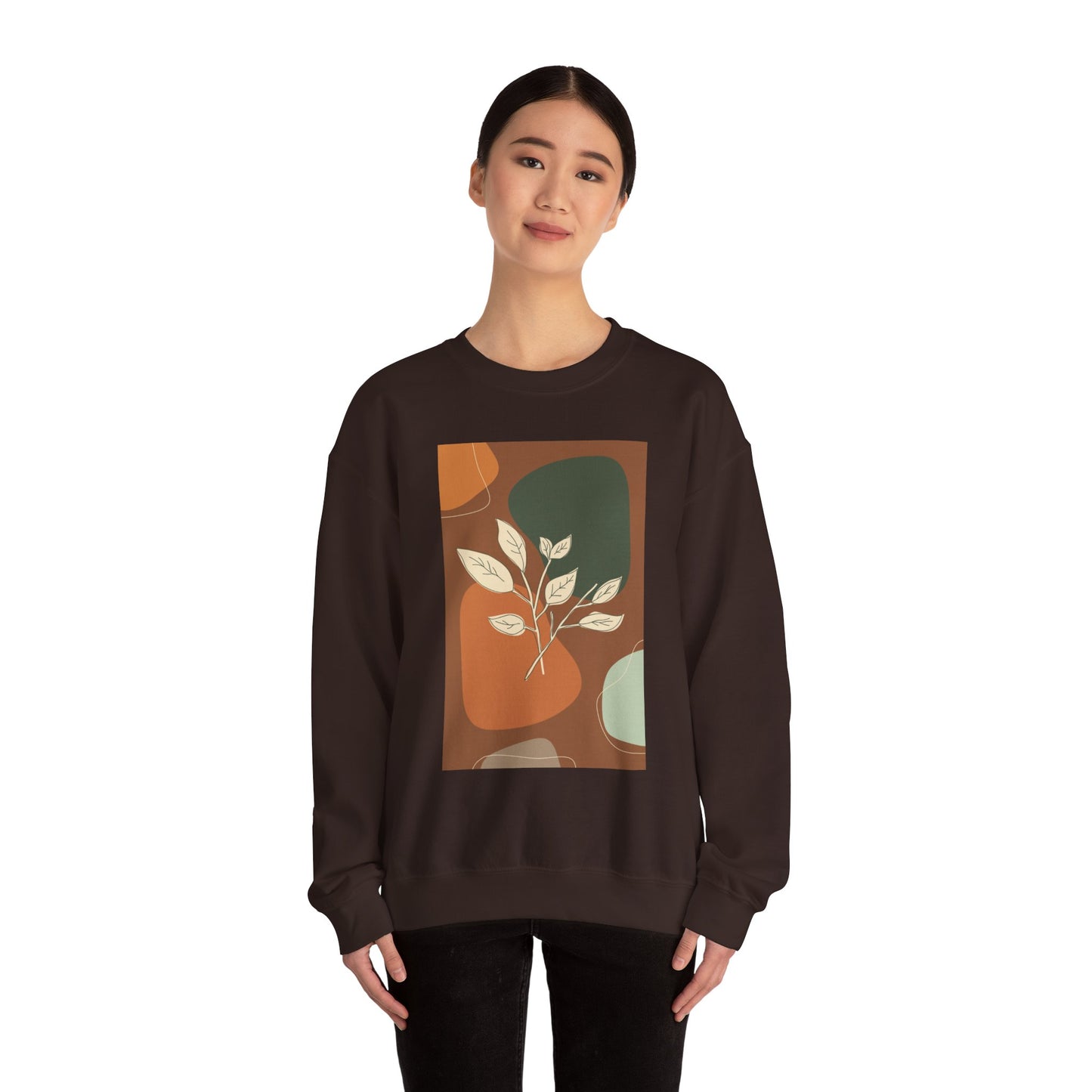 Botanical Print Crewneck Sweatshirt | Cozy Unisex Sweatshirt, Fall Fashion, Casual Wear, Gift for Her, Botanical Art