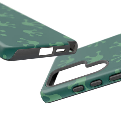 Frog Print Phone Case, Nature Lover Gift, Eco-Friendly Cover, Fun Green Design, Unique Frog Accessories