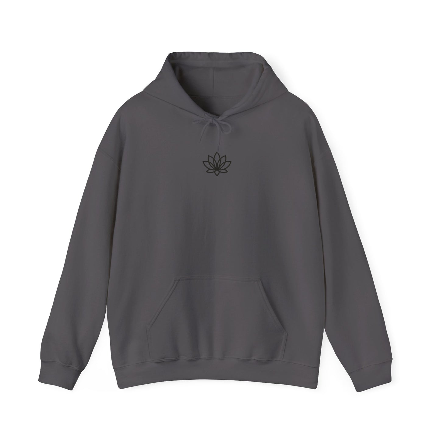 Lotus & Sun Graphic Hoodie - Cozy Unisex Sweatshirt, Trendy Casual Wear, Yoga Gift, Inspirational Apparel, Relaxed Style