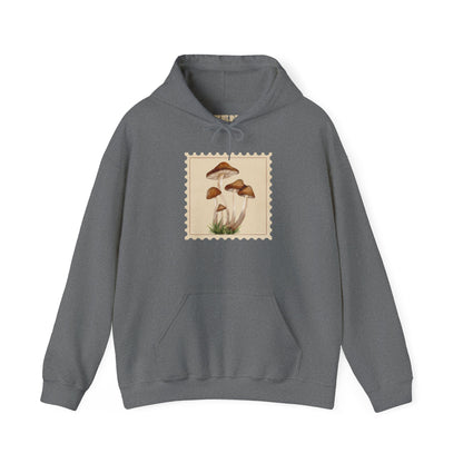 Mushroom Art Hoodie, Cozy Sweatshirt, Nature Lover Gift, Unisex Pullover, Boho Style Apparel, Fall Fashion, Eco-Friendly Wear, Artsy Sweatshirts, Aesthetic Hoodies, Graphic, Nature-inspired