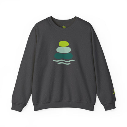 Serene Stones Unisex Crewneck Sweatshirt, Cozy Sweatshirt, Relaxation Apparel, Casual Wear, Mindfulness Gift
