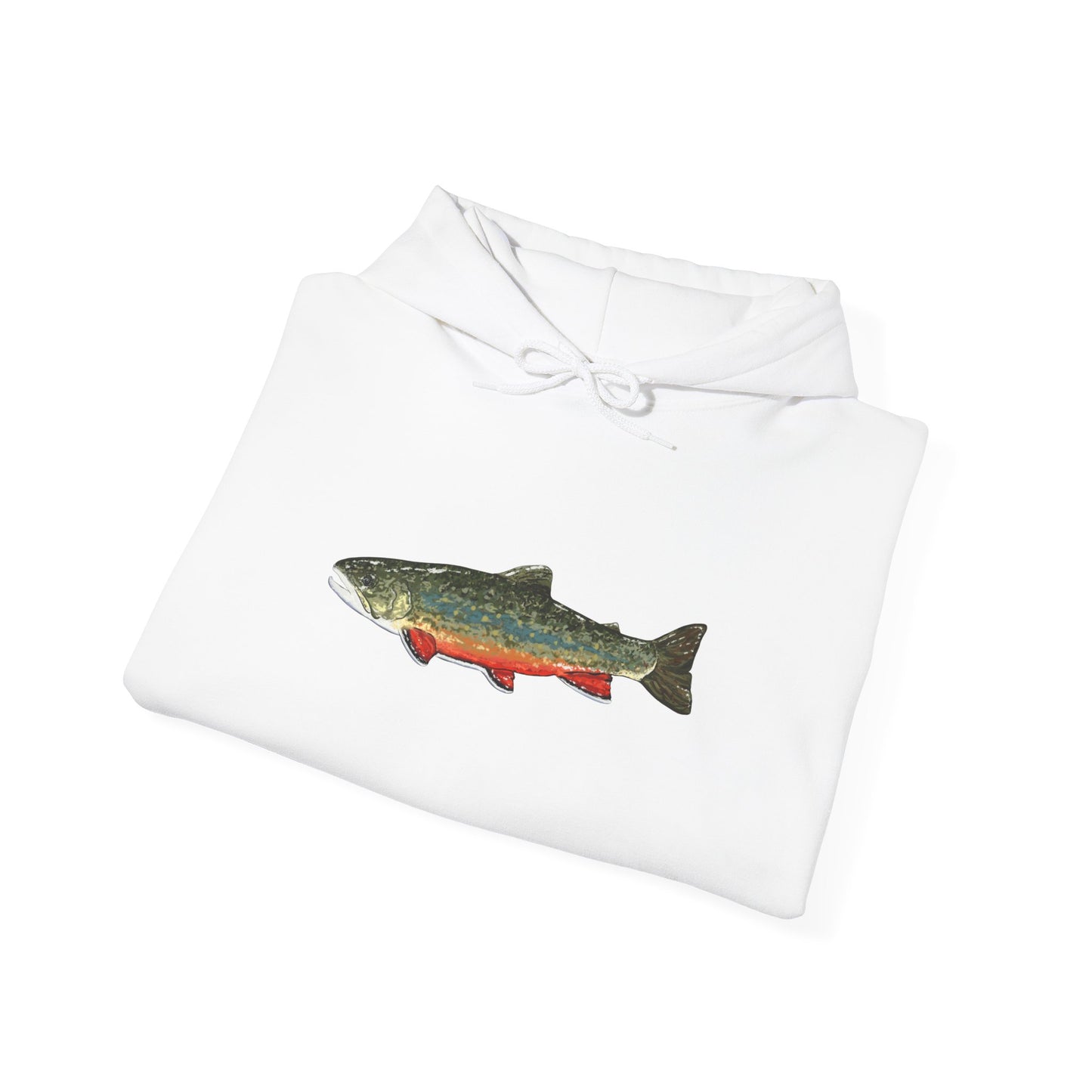 Trout Design Heavy Blend Hoodie, Fishing Gift, Outdoor Apparel, Comfortable Sweatshirt, Unisex Hoodie, Casual Fishing Wear