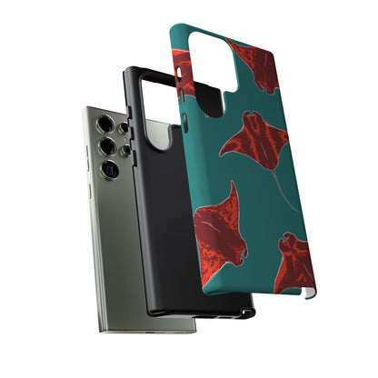 Manta Ray Phone Case, Tropical Phone Cover, Ocean Vibe Accessories, Summer Gift Idea, Marine Animal Merchandise
