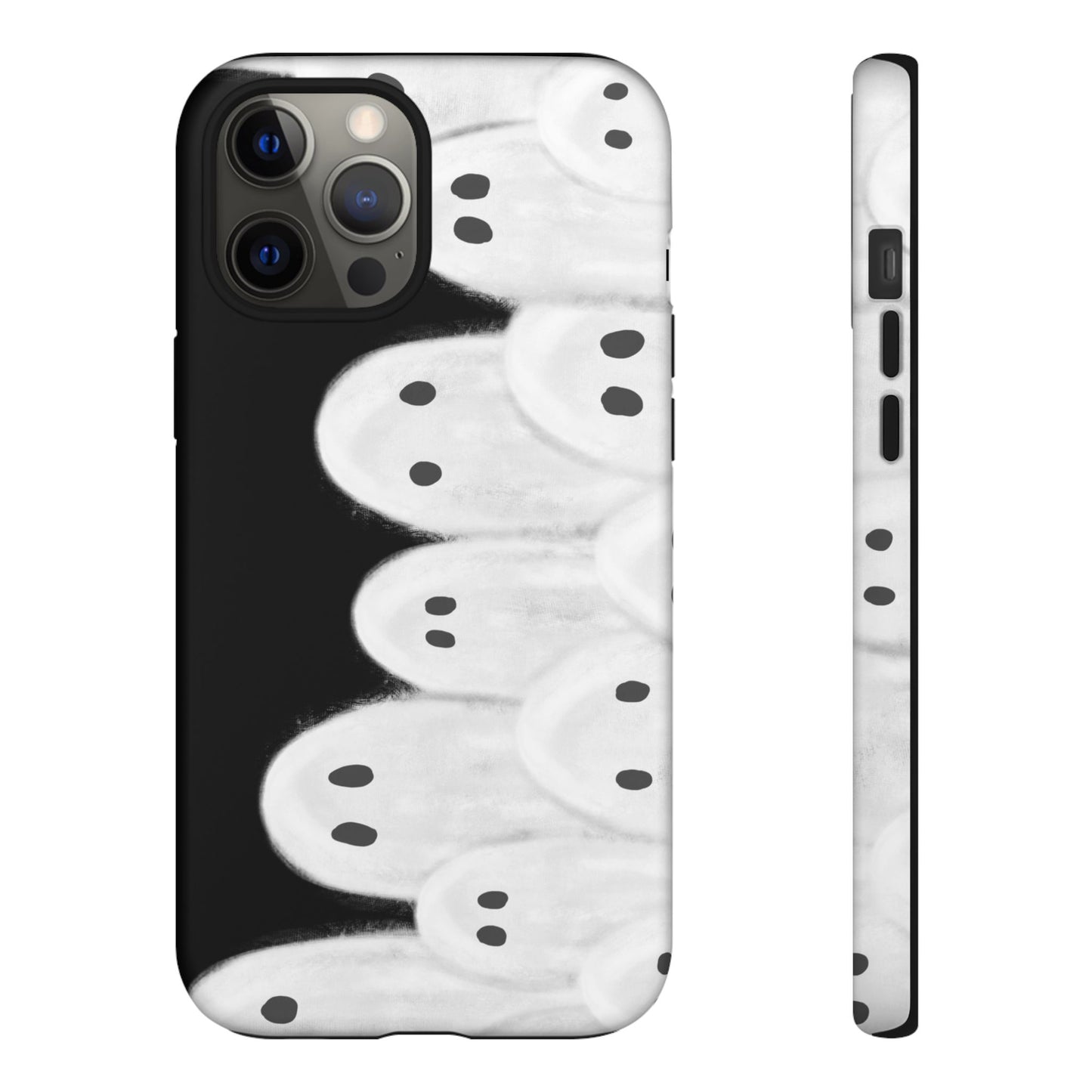 Painted Ghosts Phone Case | Ghostly Tough Phone Case for Spooky Style, Halloween Gift, Phone Cover, Ghost Theme, Unique Accessory, Spooky Season, Viral Painted Ghosts Inspired Design