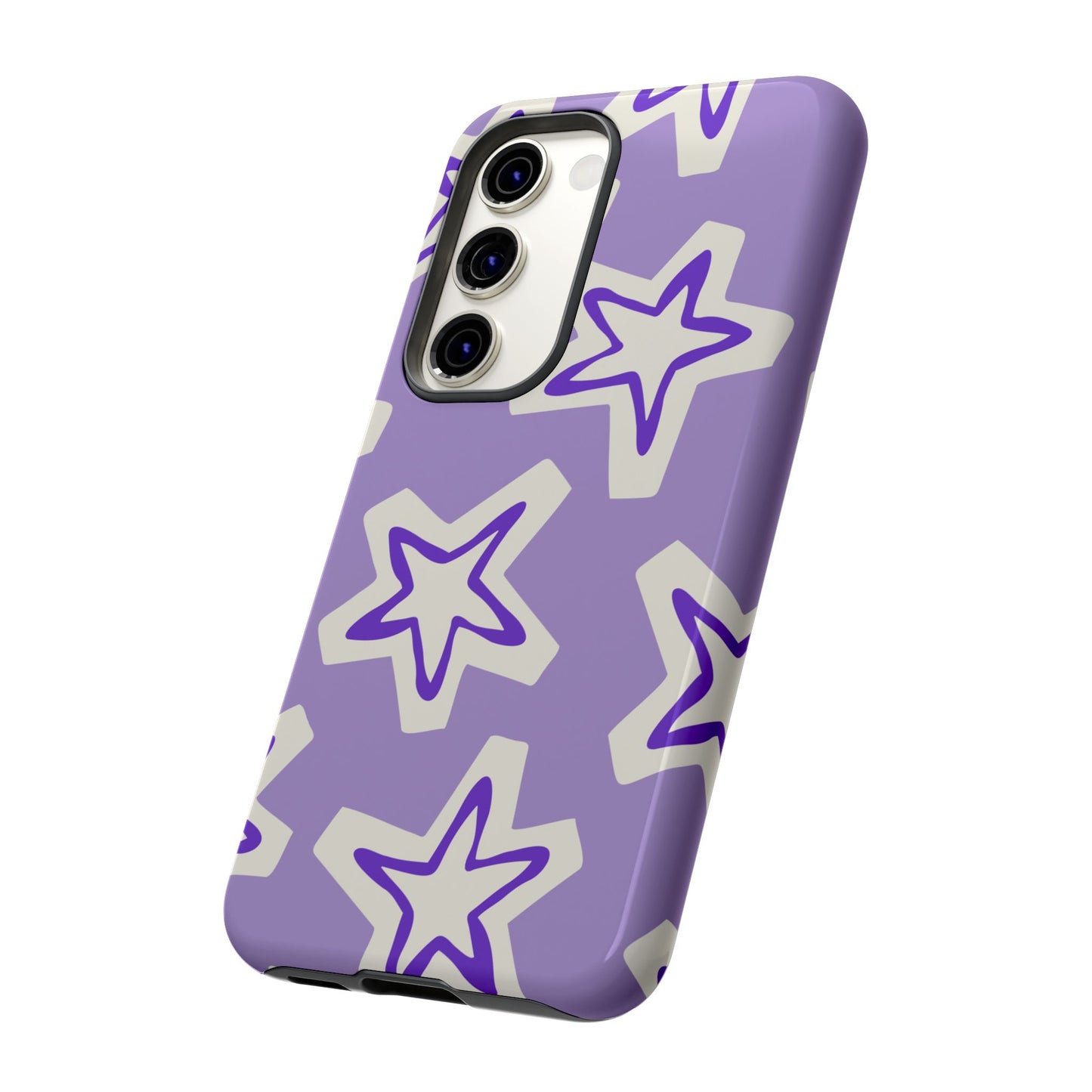 Starry Pattern Phone Case, Cute Star Design, Tough Phone Cover, Gifts for Her, Stylish Phone Accessory