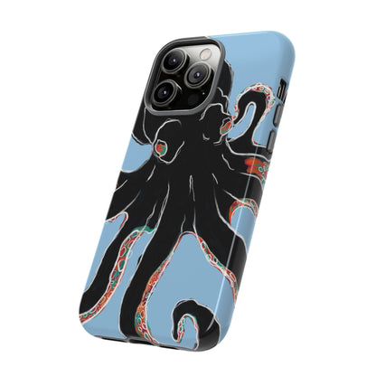 Octopus Tough Phone Case, Sea Creature Design, Ocean Lover Gift, Unique Phone Cover, Underwater Artwork