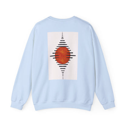 Lotus & Sun Graphic Sweatshirt, Relaxed Fit Crewneck, Perfect Gift for Spring, Cozy Fashion, Unisex Apparel, Gift for Him, Gift for Her, Fall Vibes, Autumn Crewneck