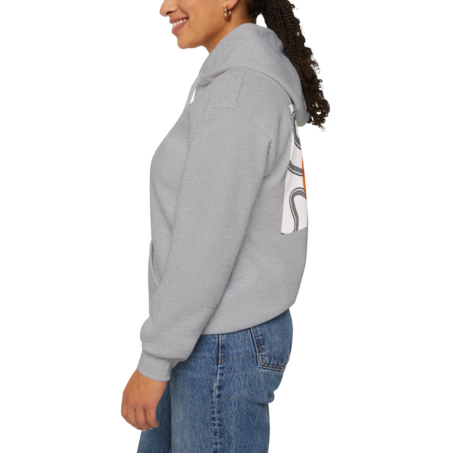 Lotus & Sun Graphic Hoodie - Cozy Unisex Sweatshirt, Trendy Casual Wear, Yoga Gift, Inspirational Apparel, Relaxed Style