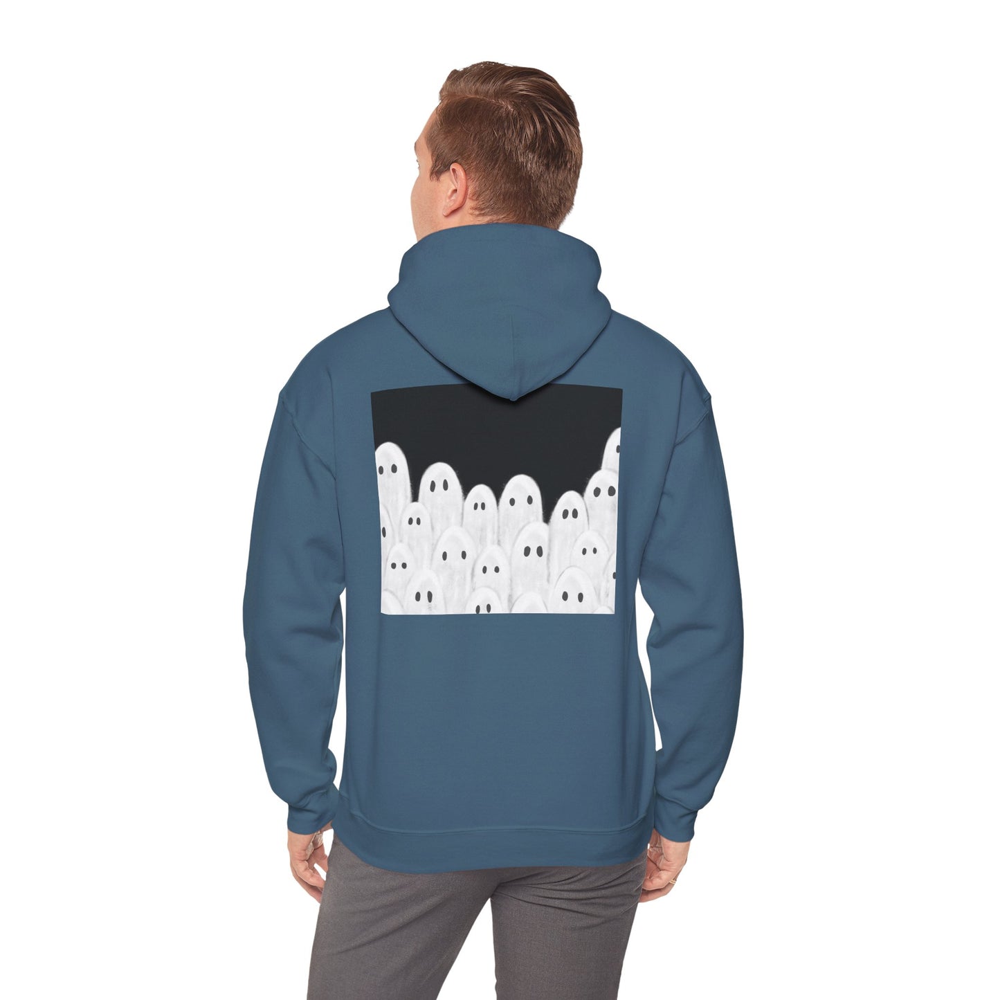 Painted Ghosts Pullover | Halloween Ghost Hoodie, Unisex Boo Sweatshirt, Spooky Gift for Fall, Cozy Halloween Apparel, Ghost Lover Hoodie, Perfect for Spooky Season