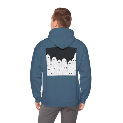 Painted Ghosts Pullover | Halloween Ghost Hoodie, Unisex Boo Sweatshirt, Spooky Gift for Fall, Cozy Halloween Apparel, Ghost Lover Hoodie, Perfect for Spooky Season