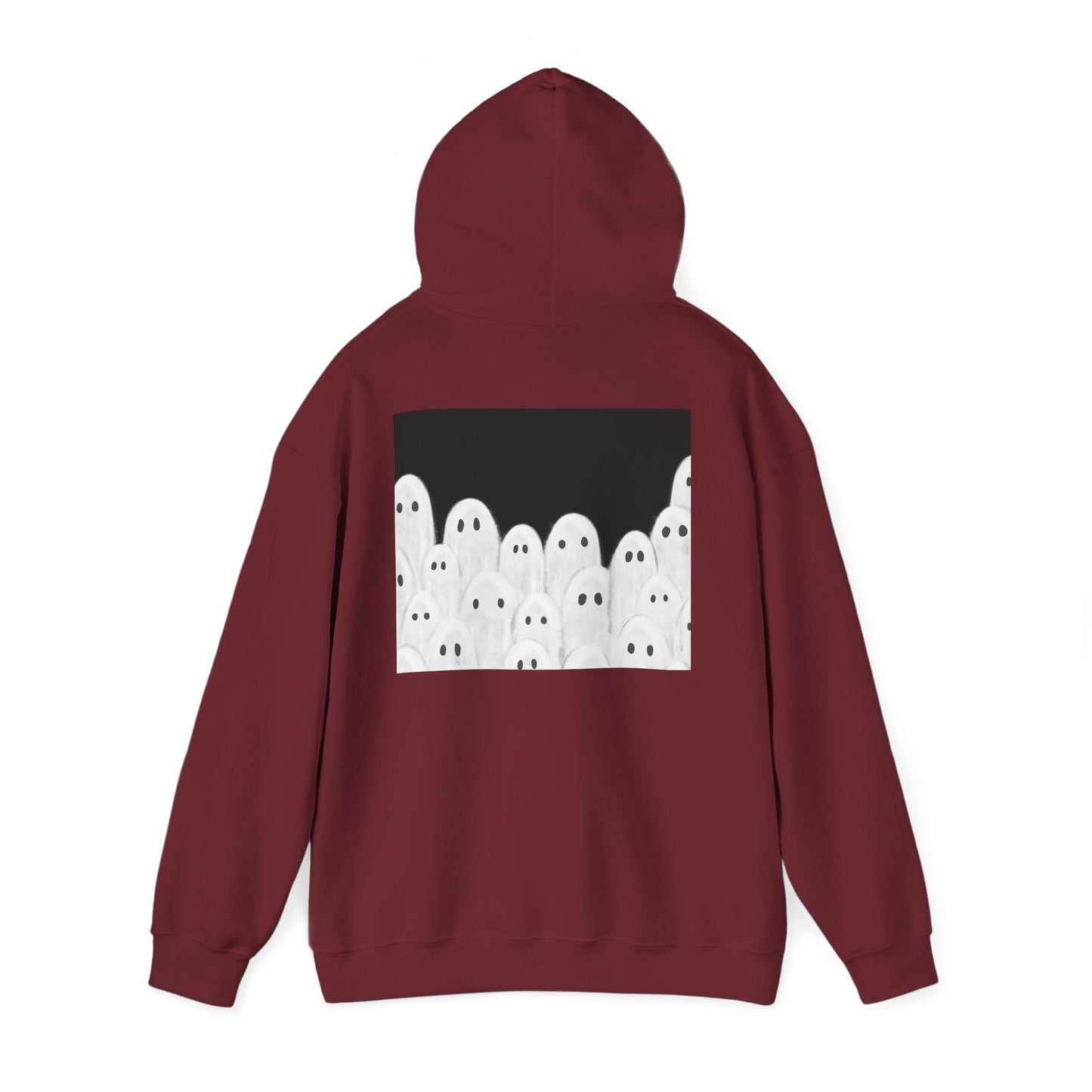 Painted Ghosts Pullover | Halloween Ghost Hoodie, Unisex Boo Sweatshirt, Spooky Gift for Fall, Cozy Halloween Apparel, Ghost Lover Hoodie, Perfect for Spooky Season