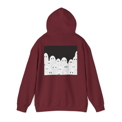Painted Ghosts Pullover | Halloween Ghost Hoodie, Unisex Boo Sweatshirt, Spooky Gift for Fall, Cozy Halloween Apparel, Ghost Lover Hoodie, Perfect for Spooky Season