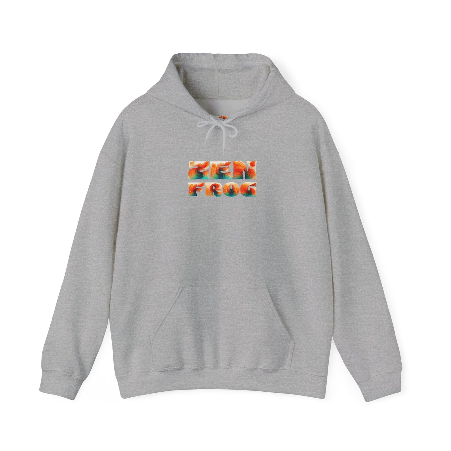 Vibrant Unisex Hoodie with Zen Frog and Snake Design, Cool Gift for Nature Lovers, Casual Wear for All Occasions, Gift for Her, Cool Hoodies