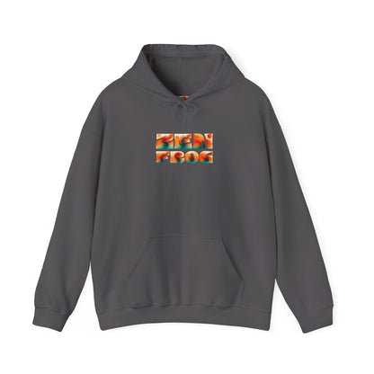 Vibrant Unisex Hoodie with Zen Frog and Snake Design, Cool Gift for Nature Lovers, Casual Wear for All Occasions, Gift for Her, Cool Hoodies